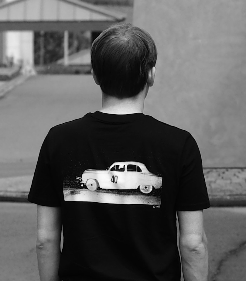 T-shirt noir rallye automobile